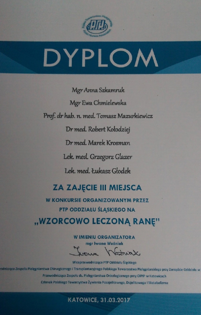 Pamiątkowy dyplom