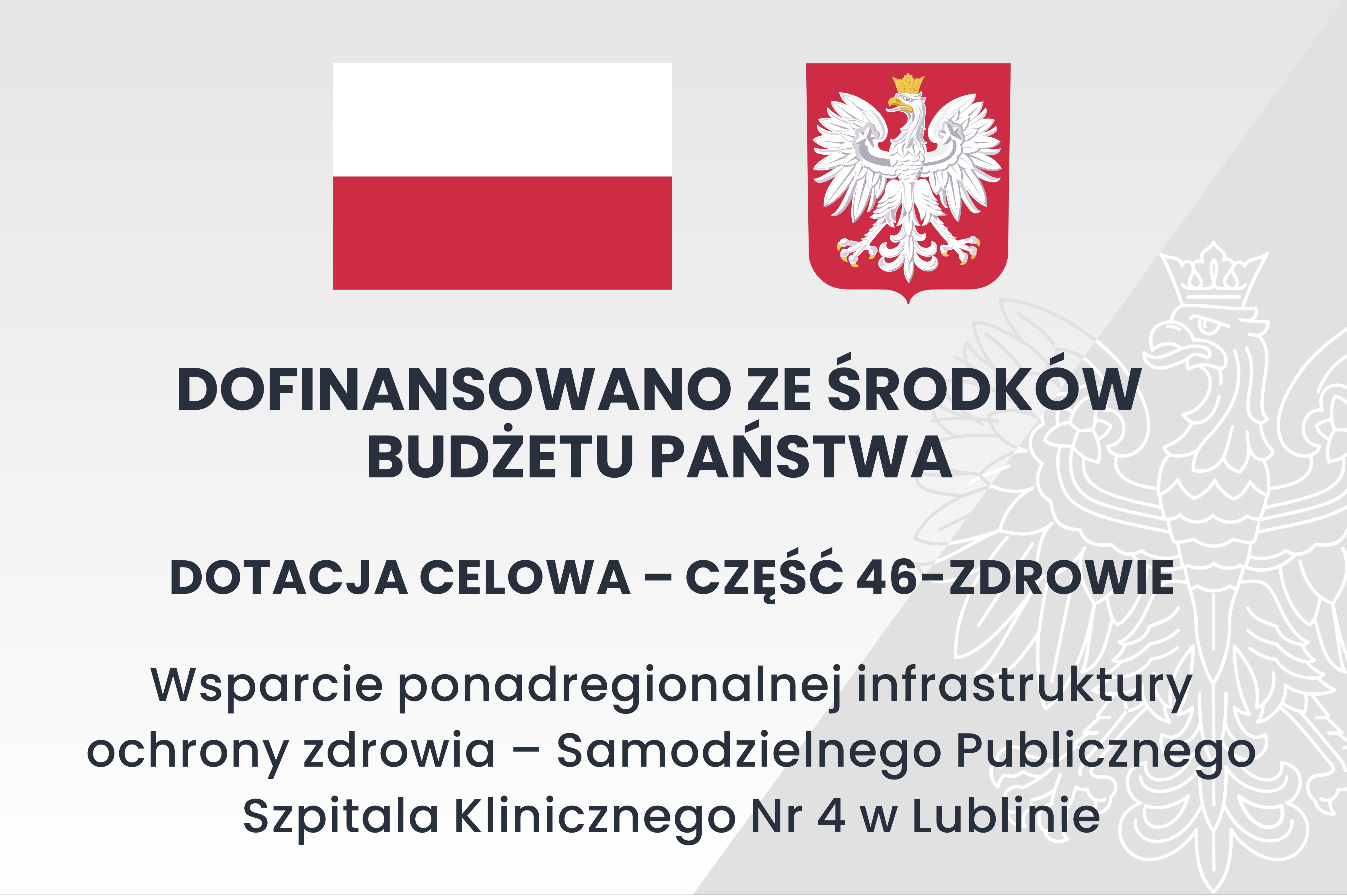 Informacja o dofinansowaniu ze środków budżetu państwa