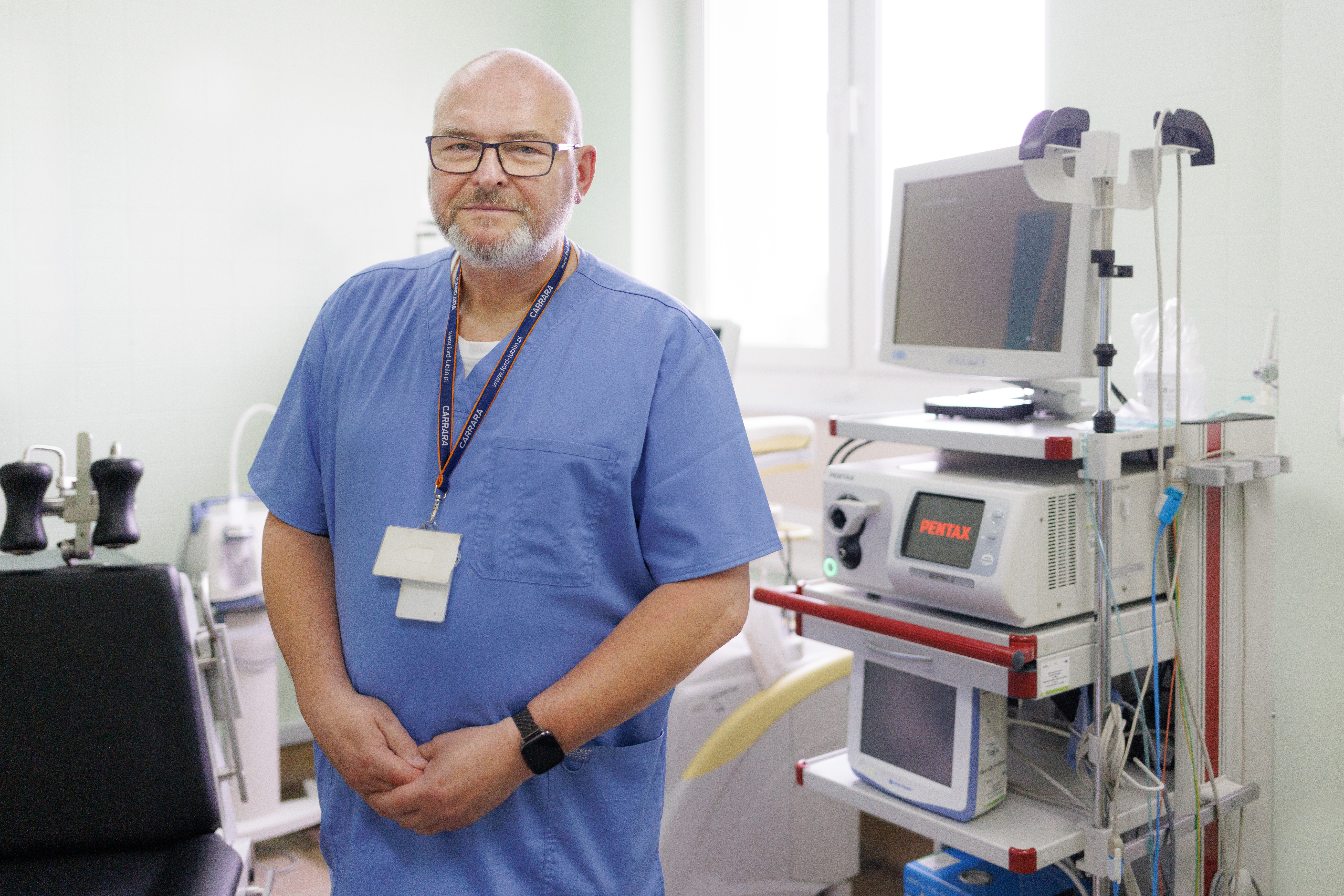 Dr n.med. Andrzej Jabłonka, zastępca kierownika Kliniki Chirurgii Klatki Piersiowej