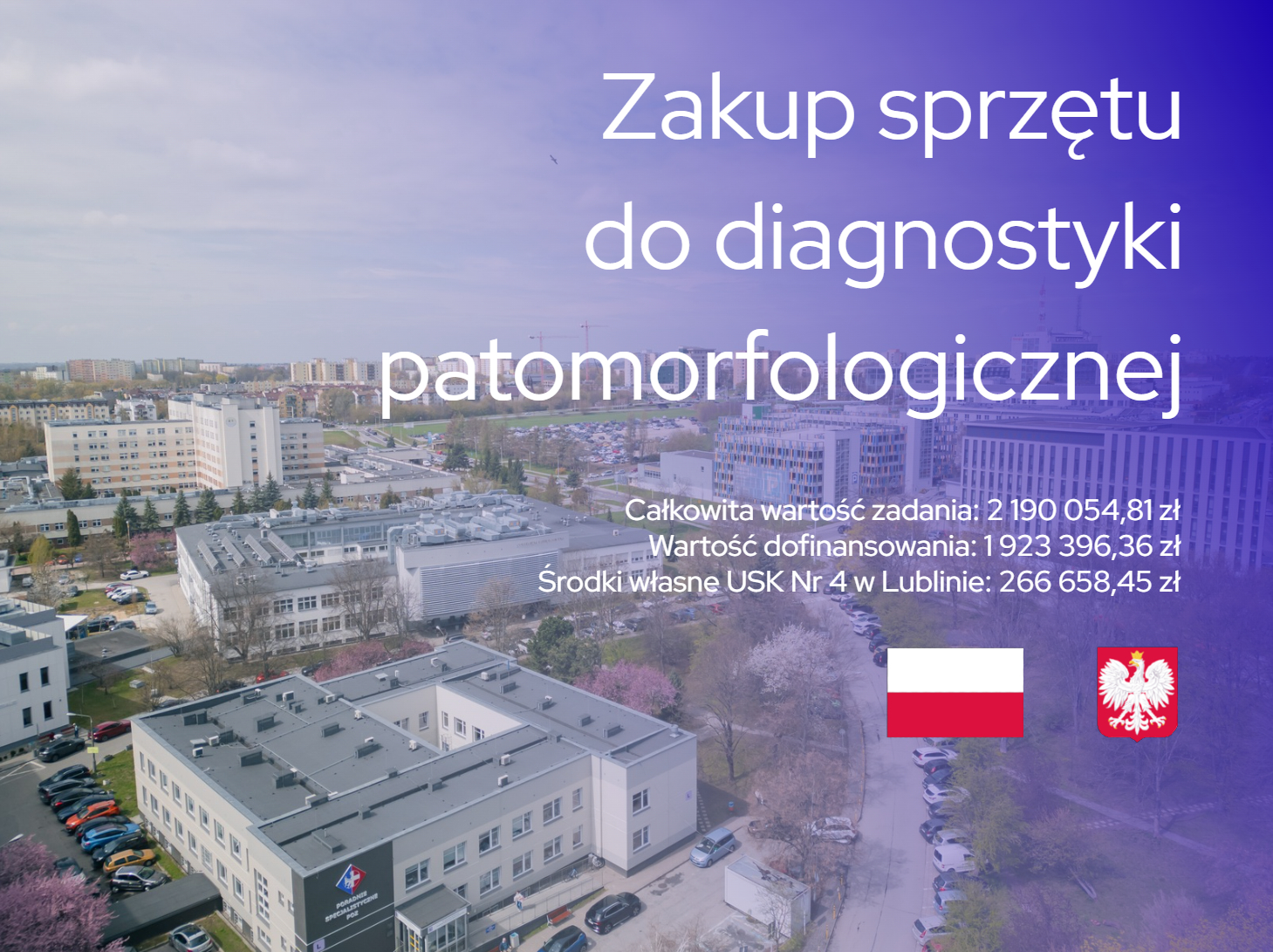 Zakup sprzętu do Zakładu Patomorfologii dla szybszej i dokładniejszej diagnostyki chorób nowotworowych