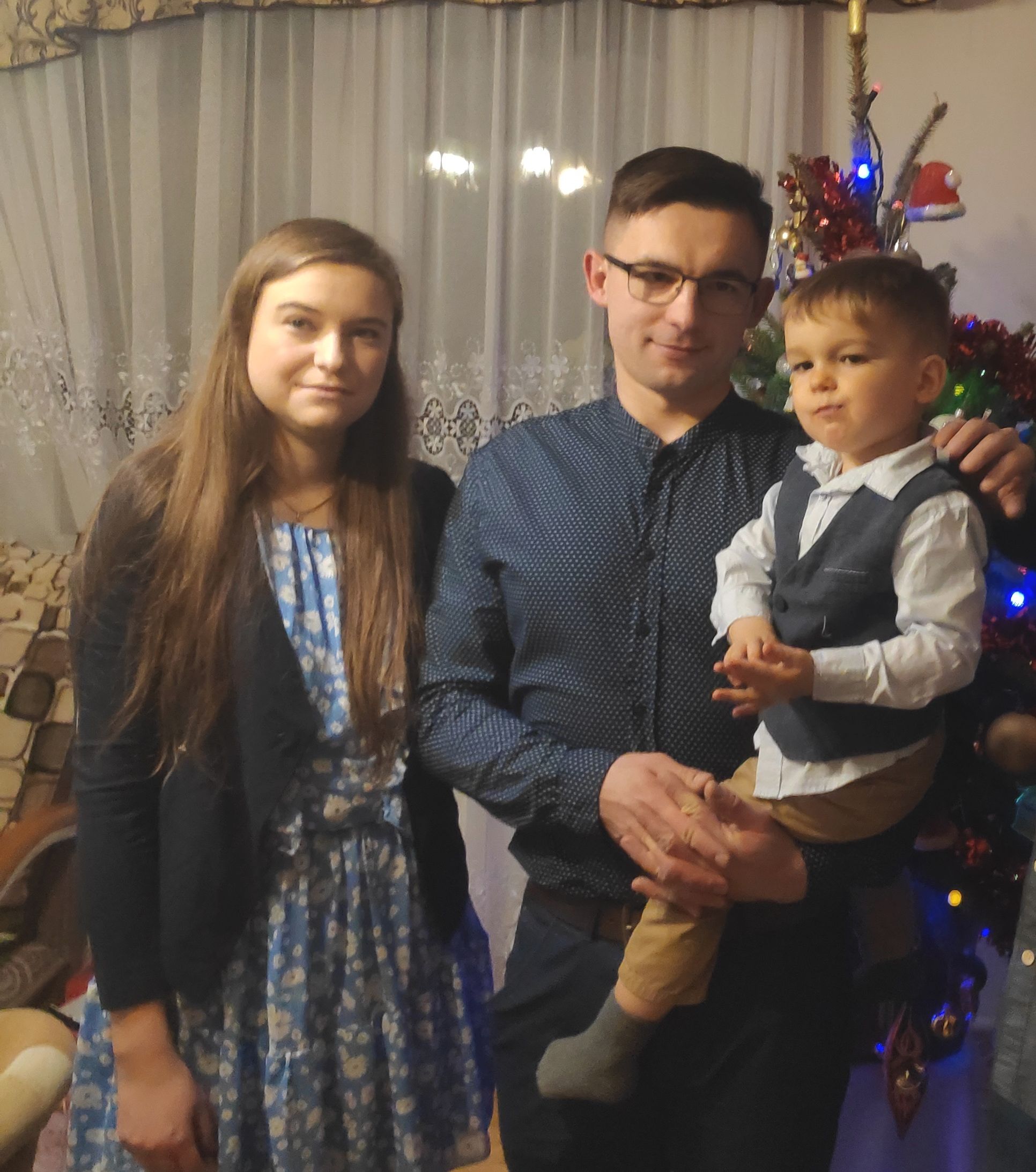 Patrycja Majcher z rodziną