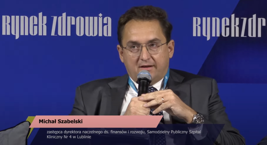 Zastępca Dyrektora ds. Finansów i Rozwoju Samodzielnego Publicznego Szpitala Klinicznego Nr 4 w Lublinie Michał Szabelski