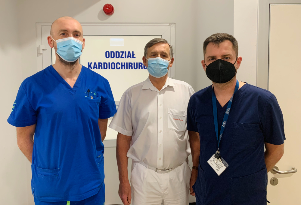 Od lewej: dr n. med. Krzysztof Olszewski, prof. dr hab. n. med. Janusz Stążka i dr n. med. Michał Kozłowicz.