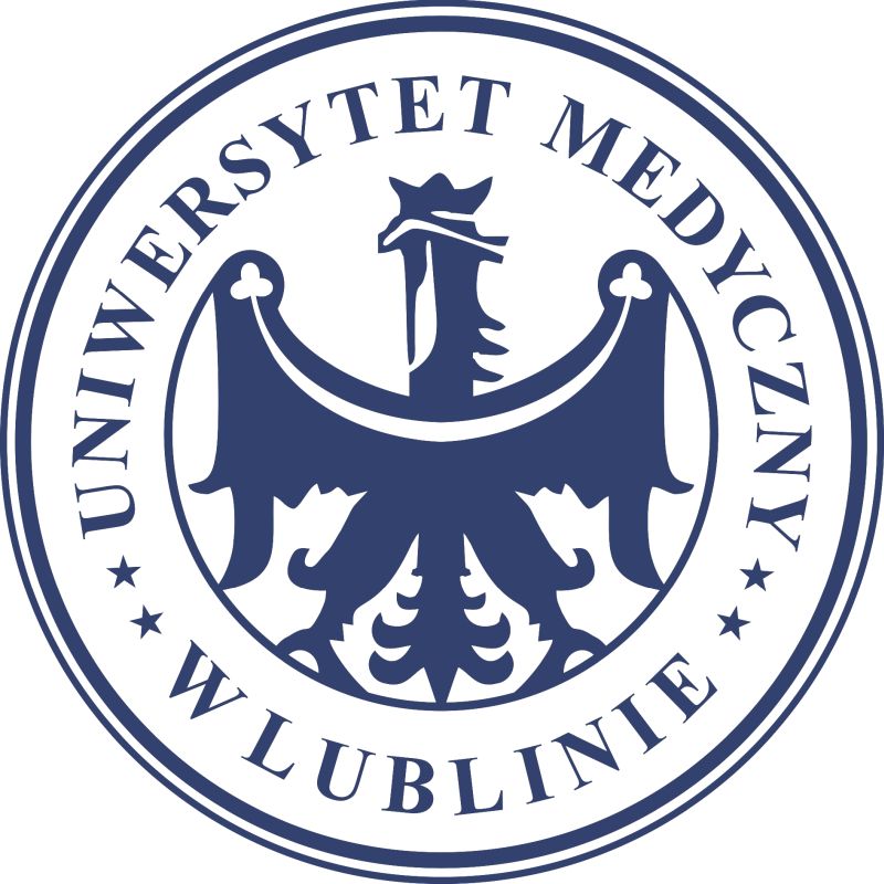 logo Uniwersytetu Medycznego w Lublinie w formie orła w kole z nazwą uczelni