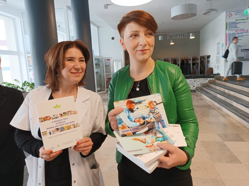 Dr n. med. Aneta Libera, psycholog w Klinice Położnictwa i Perinatologii SPSK Nr 4 w Lublinie i Monika Krupa, prezes Fundacji Holistyczne Centrum Wsparcia